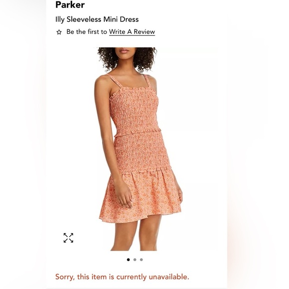 Parker Illy Sleeveless Mini Dress $298 Size M - Picture 1 of 6